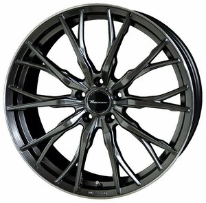 【M's】 プレシャス HM-2 4本セット ハイパーブラック & リムポリッシュ 18x7.0J 5H PCD 114.3 +38 Precious アルミホイール HOT STUFF