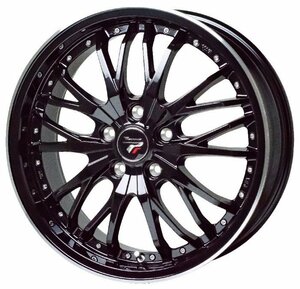 【M's】 プレシャス HM-3 4本セット メタリックブラック ＆ リムポリッシュ 18x7.0J 5H PCD 114.3 +55 Precious アルミホイール HOT STUFF