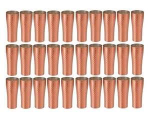 ★銅製槌目紋様ビアカップ（約３６０ｍｌ）３０個ミラー仕上日本製新品