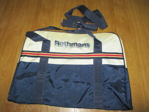 ロスマンズ・Ｒothmans・当時物・手提げ・ショルダー付き　大型ツールレーシングバッグ　未使用　F1スーパーGT・ ホンダ・ｆ1・ジャケット