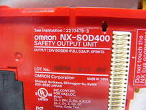 ★動作保証美品★ OMRON NX-SOD400 Safety出力ユニット 出力4点 DC24V_画像2