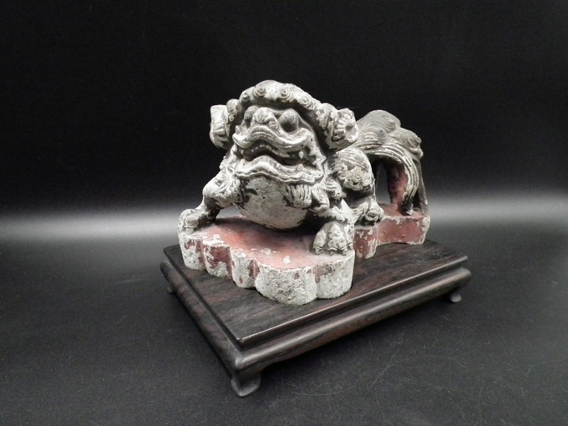 ヤフオク! -「狛犬 石」(彫刻、オブジェ) (美術品)の落札相場・落札価格