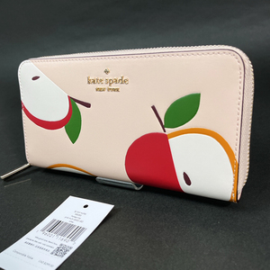 【本物 新品 Kate Spade ケイトスペード アウトレット 正規品】ハニークリスプ レッド アップル 長財布 財布 K8285 りんご 新作 新品