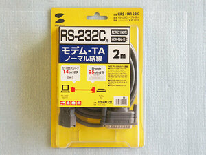 *RS-232-C Cross cable 2m*PC-98 series <KRS-HA162K>14Pin-25Pin(SANWA SUPPLY) new goods *