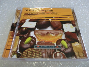 ★即決 廃盤CD Johann Friedrich Fasch / Christoph Graupne ファゴット協奏曲集 Bassoon Concertos Paolo Tognon ドイツ 後期バロック音楽