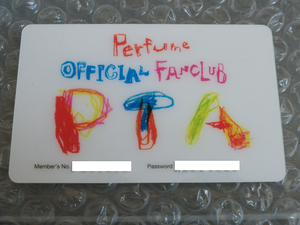 ★即決 Perfume ファンクラブ P.T.A. 旧デザイン 会員証 パフューム