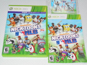 xbox360★nickelodeon NICKTOONS MLB 海外版 カード未開封付★箱付・説明書付・ソフト付