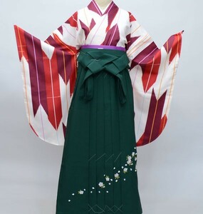  кимоно hakama комплект Junior для . исправление 135cm~150cm стрела перо стрела . рисунок большой рисунок новый товар ( АО ) дешево рисовое поле магазин NO26081-02