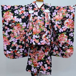 "Семь, пять, три" 3 лет 3 лет три лет три лет женщина . девочка кимоно hifu предмет праздничная одежда полный комплект ... новый товар ( АО ) дешево рисовое поле магазин NO24222