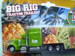  rare abroad miniature minicar big lig trailer truck doll Dole PLANTATION BIG RIG TRACTOR TRAILER
