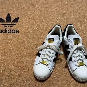 ◯ adidas SUPERSTAR ハラコ スーパースター / アディダス レザー スニーカー 白 黒 7 1/2 25cm Mens Ladies #Sirchive