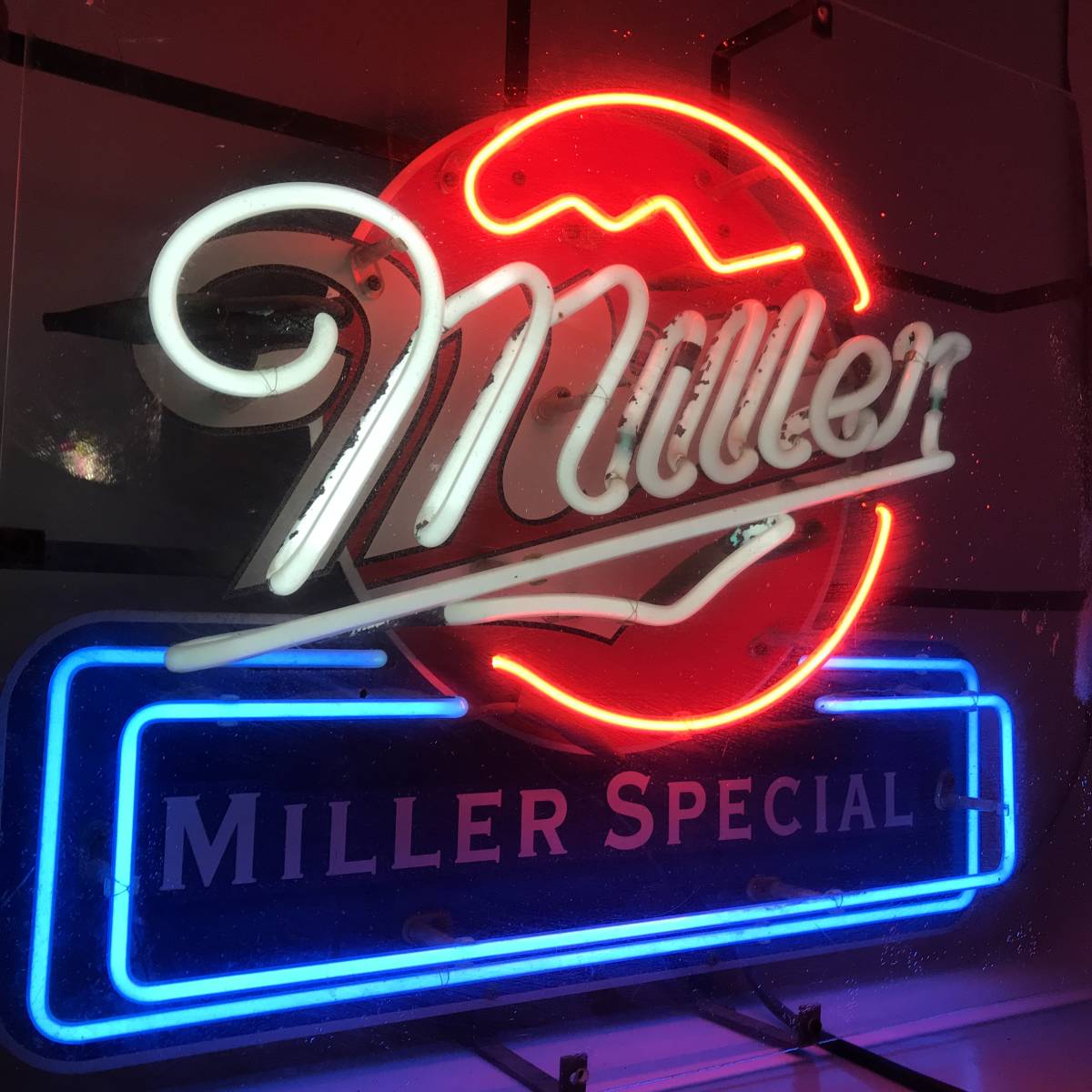 MILLER ミラー ライト ネオンサイン ネオン管 看板 ヴィンテージ-