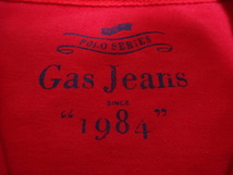 美品の方 ガス ジーンズ Gas Jeans ポロシャツ レッドカラー XS _画像4