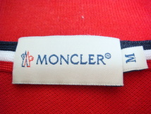 モンクレール MONCLER ポロシャツ レッドカラー Mサイズ_画像3