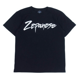 ゼパニーズクラブ zepanese club ロゴ プリント Tシャツ ブラック系 L【中古】