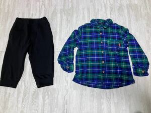 【UNIQLO Moujonjon】ユニクロ ムージョンジョン シャツ 長袖 ズボン 120