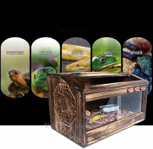 O382* new goods reptiles cage ornament interior lizard and . amphibia turtle likgameta lunch .la wooden DIY handmade 