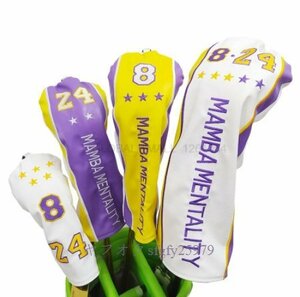 N911* new goods Golf head cover set pu leather Ray The Cars color ko- Be Brian to
