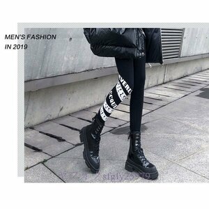 N577* new goods high waist ... put on .... woman black leggings is, light 9 point .. pair pants woman was 