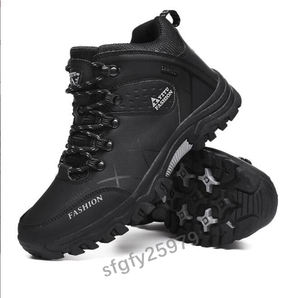 I238* new goods autumn winter men's trekking shoes outdoor shoes high King walking mountain climbing shoes for motorcycle is ikatto large size 24.5~28.5cm