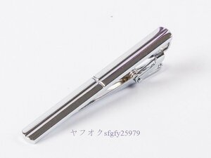 M267☆新品メンズファッション 高級感 ビジネス カジュアル ネクタイピン シンプル シルバー/タイプG