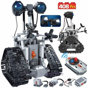 N236 ☆ Новый ZKZC 408 Creative RC Robot Electric Build Block Technic Technic удаленное управление интеллектуальным роботом кирпич