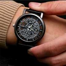 新品　スケルトン 　腕時計　シルバー　茶色　6_画像5