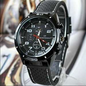  new goods wristwatch sport business black white 7