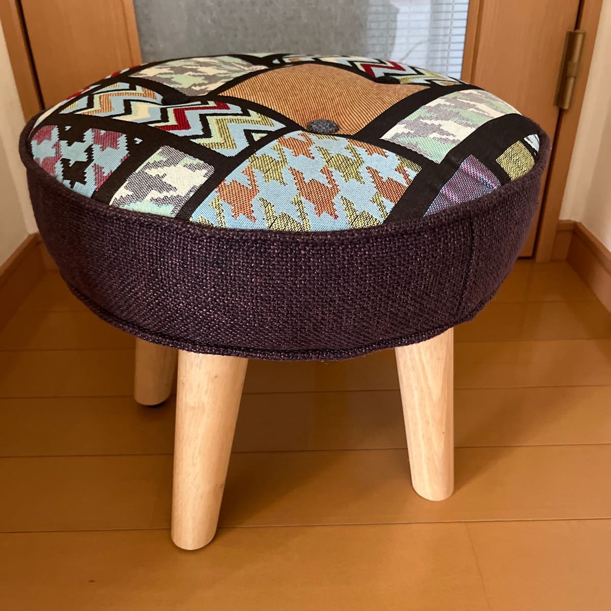 栗材スツール 高さ52cm 丸椅子 stool-