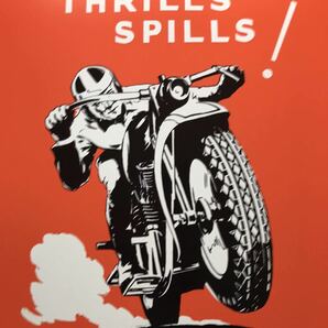1950's バイクレースポスター『 Roanoke -Thrills Spills-』の画像3
