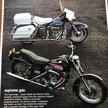 ポスター★1972 ハーレーダビッドソン・スーパー・グライド＆エレクトラ・グライド★Harley Davidson Super Glide and Electra Glide_画像2