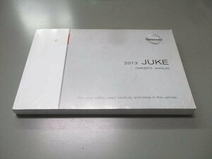 00810◆ジューク　F15　取扱説明書◆