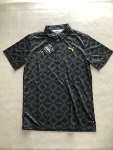 送料無料◆新品◆プーマ PUMA GOLF モノグラム 半袖ポロシャツ◆(S)◆930015-01