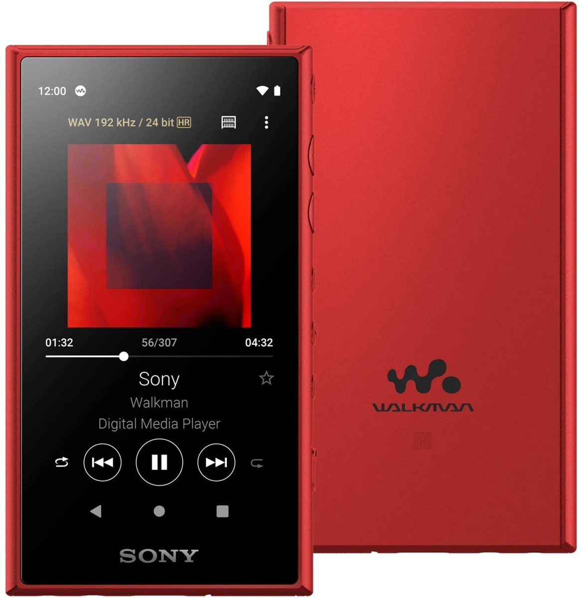 レッド ヤフオク! - SONY NW-A105 16GB ハイレゾ対応 レッド WALKMAN