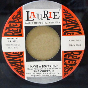 CHIFFONS-I Have A Boyfriend (US Promo 7+CS /LR-3212)