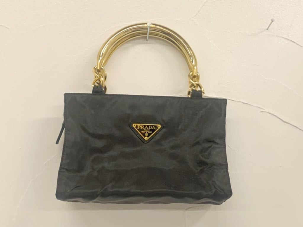 ヤフオク! -「ゴールドハンドル」(ハンドバッグ) (プラダ一般)の落札 ...