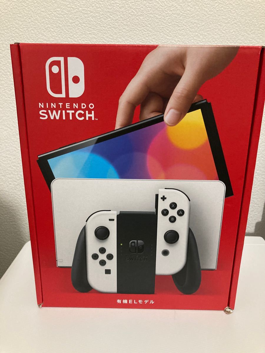 国内即発送】 店舗印有りswitch 有機EL ホワイト 本体と空箱のみ