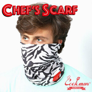 COOKMAN Zebra tube mask Cook man shefz scarf mask hair band 