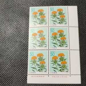 25 rose stamp / unused / special stamp /50 jpy stamp ×6 sheets / red bana* Yamagata prefecture / Heisei era 16 year / Furusato Stamp country . printing department . version prefectures flower 