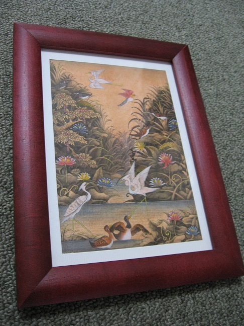 絵画バリ島 NO.0518 二人組の人物像 fkip.unmul.ac.id