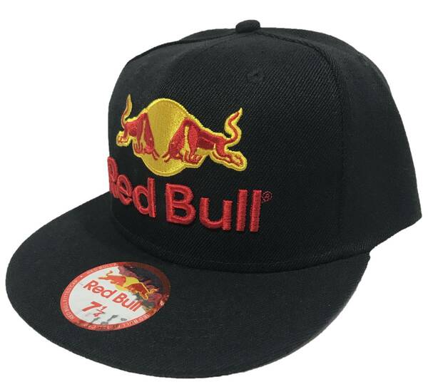 [並行輸入品] Red Bull レッドブル ロゴ ベースボールキャップ (ブラック) 7 1/4 (約57cm)