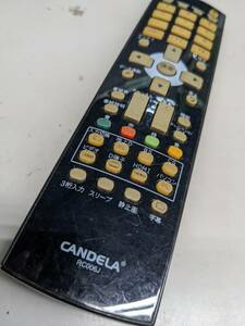 【F-4-141】ジャンク　CANDELA　カンデラ　テレビ　AGS22FZ1 AGS24FZ1用リモコン　RC006J