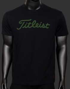 スコッティキャメロンT-Shirt - Green Titleist Script - Black