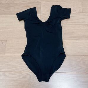 レオタード 黒 ブラック ジュニア L M レディース