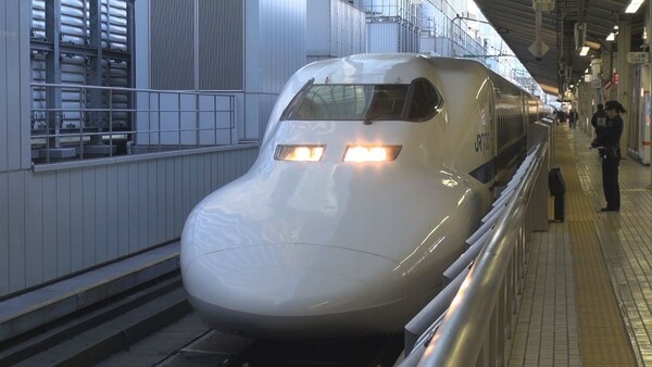 【さらば700系】東海道新幹線 ひかり463号 東京→岡山 ※雪景色の車窓です