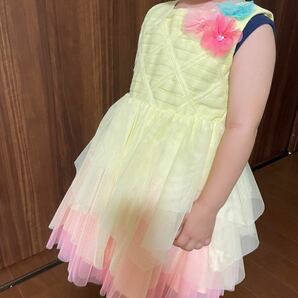 子ども用　ドレス　パーティ用ドレス　コストコ　24M(85〜90cm) 女の子　花柄　黄色系