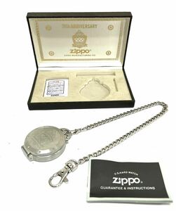 ZIPPO ジッポー 懐中時計 クロノグラフ 1932-2002 70周年 箱付き クオーツ 