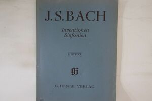  импорт BOOKS Score J.s..bach Inventionen Und Sinfonien G.henle Verlag BACHBANDSCORE URTEXT /00300