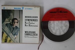 Reel Tape Mendelssohn, Sawallisch Symphonies No.4 & No.5 SFT2023 PHILIPS /00390