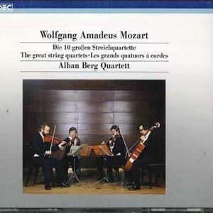 4discs CD Alban Berg Mozart Die 10 Groben Streichquartette 72P228036 TELDEC /00440